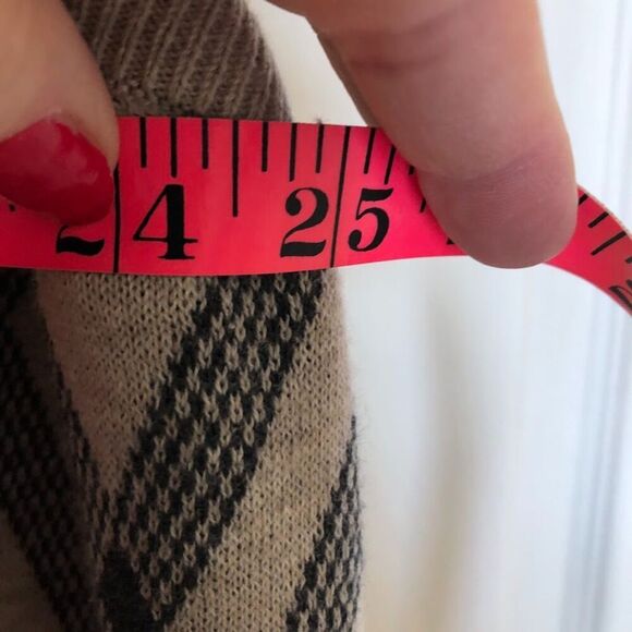 Vintage NWT Haggar Clothing Men's Argyle Sweater Vest Large Button Up Tan Black - Picture 5 of 6